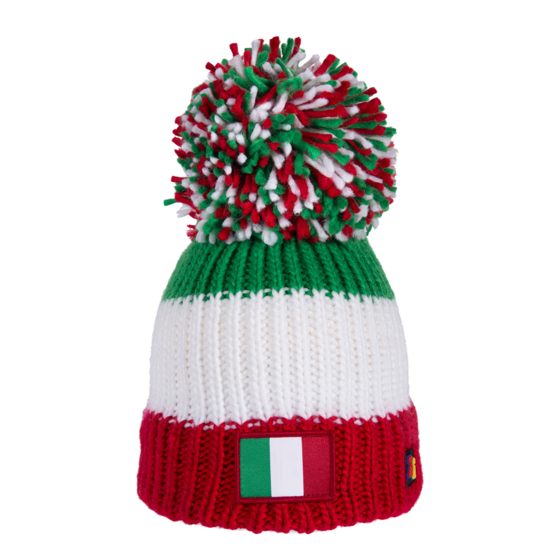 Italian Flag Big Bobble Hat