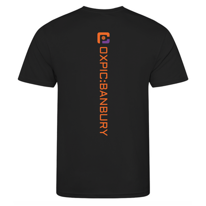 Oxfordshire Pickleball Technical Polo Orange Logo