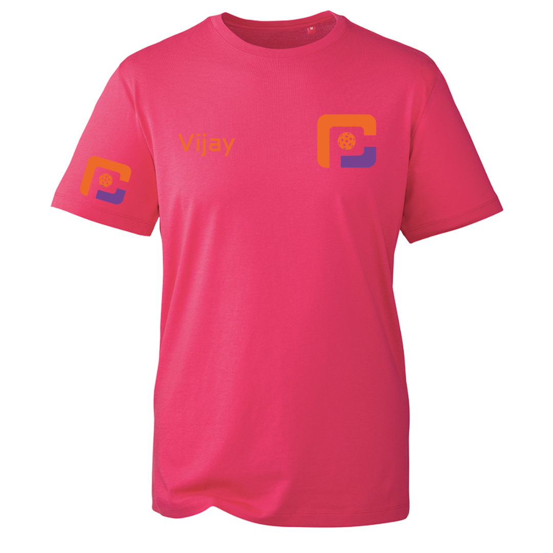 Oxfordshire Pickleball Casual T-Shirt Orange Logo