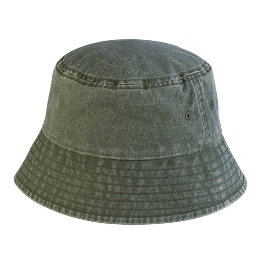 Olive Vintage Bucket Hat