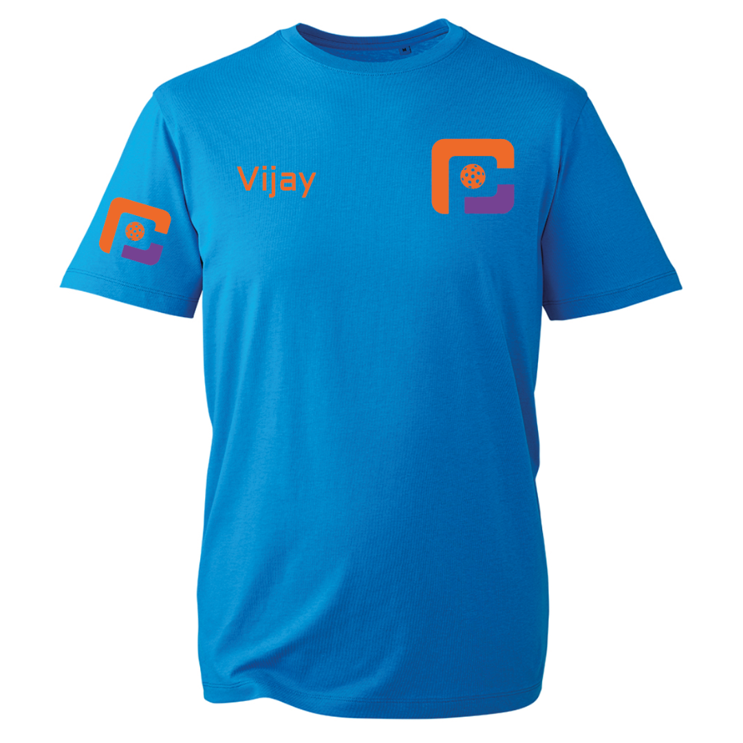 Oxfordshire Pickleball Casual T-Shirt Orange Logo