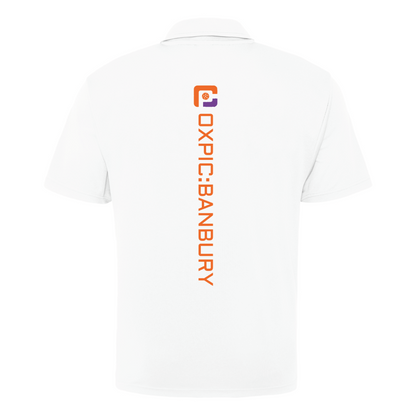 Oxfordshire Pickleball Technical Polo Orange Logo
