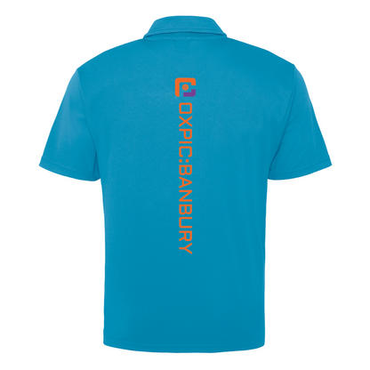 Oxfordshire Pickleball Technical Polo Orange Logo
