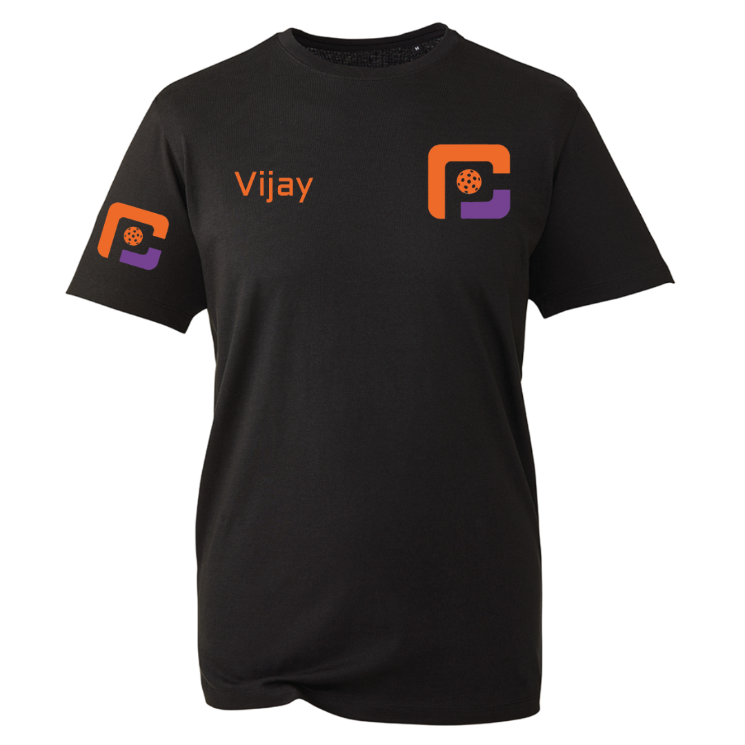 Oxfordshire Pickleball Casual T-Shirt Orange Logo