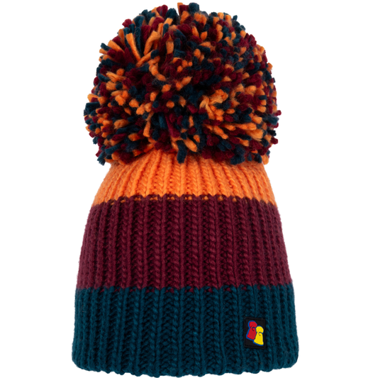 Orange, Green and Burgundy