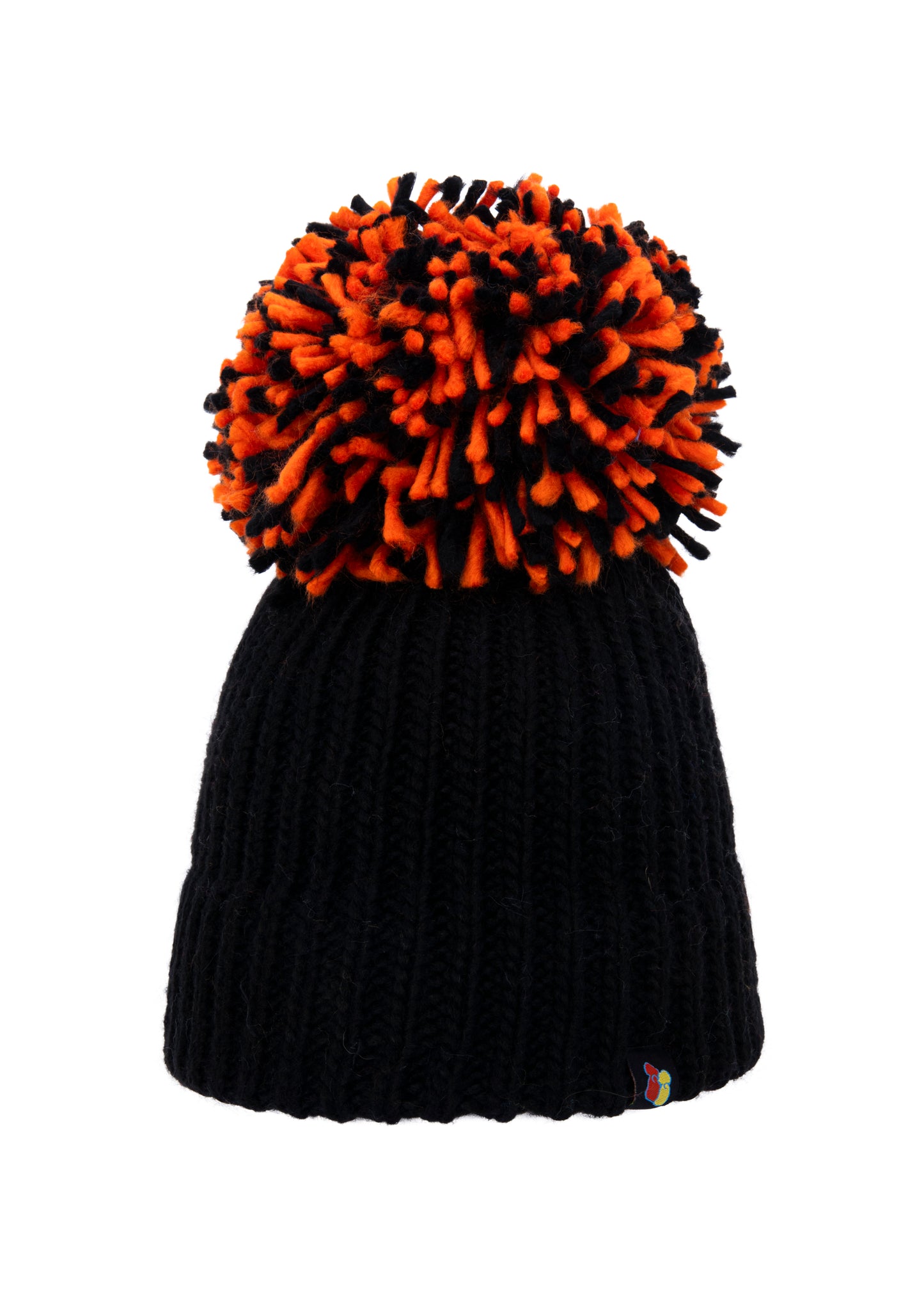 Black Big Bobble Hat