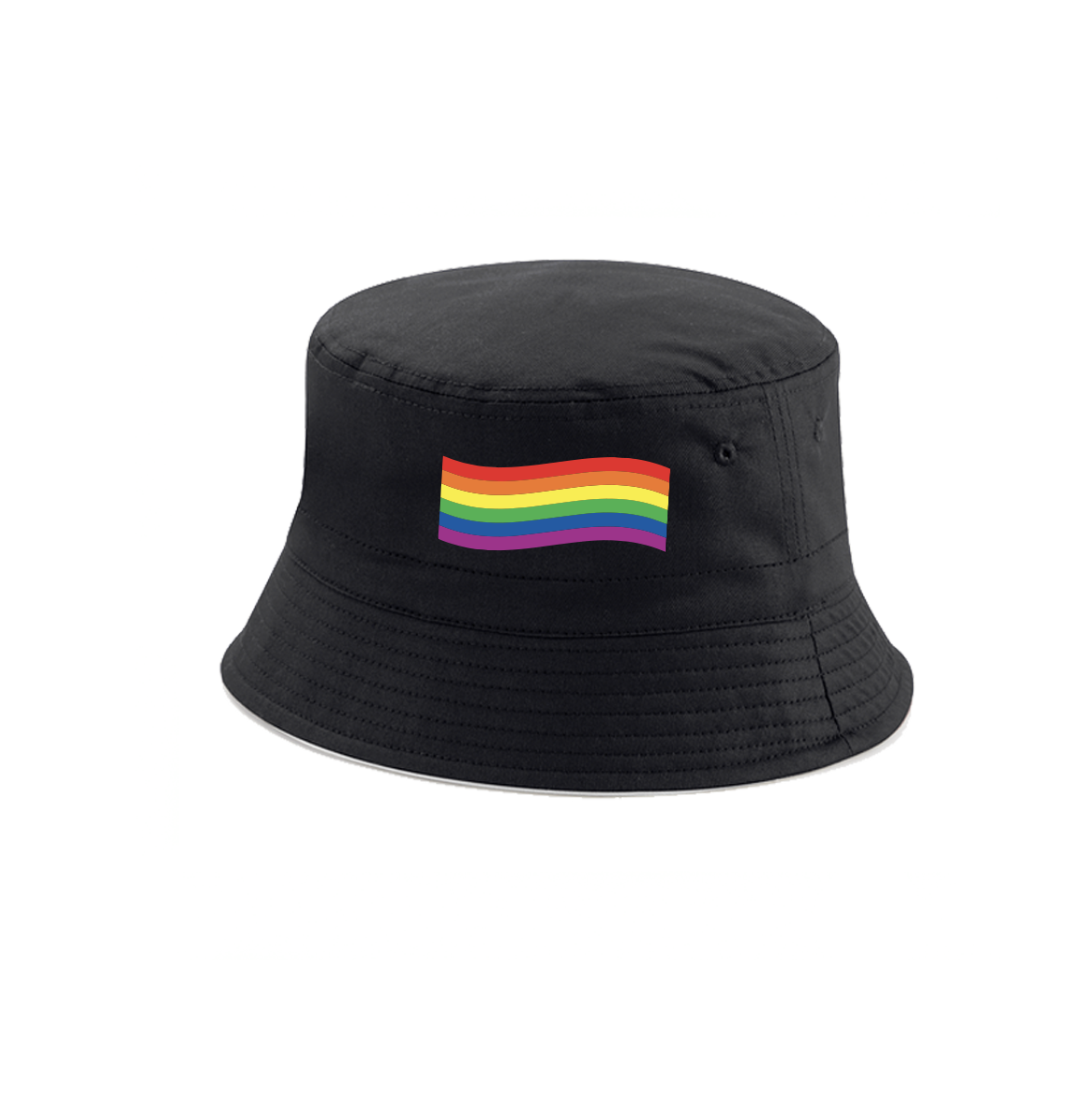 Adult Wavy Rainbow Bucket Hat