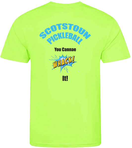 Scotstoun Pickleball Ladies Bright Green T-Shirt