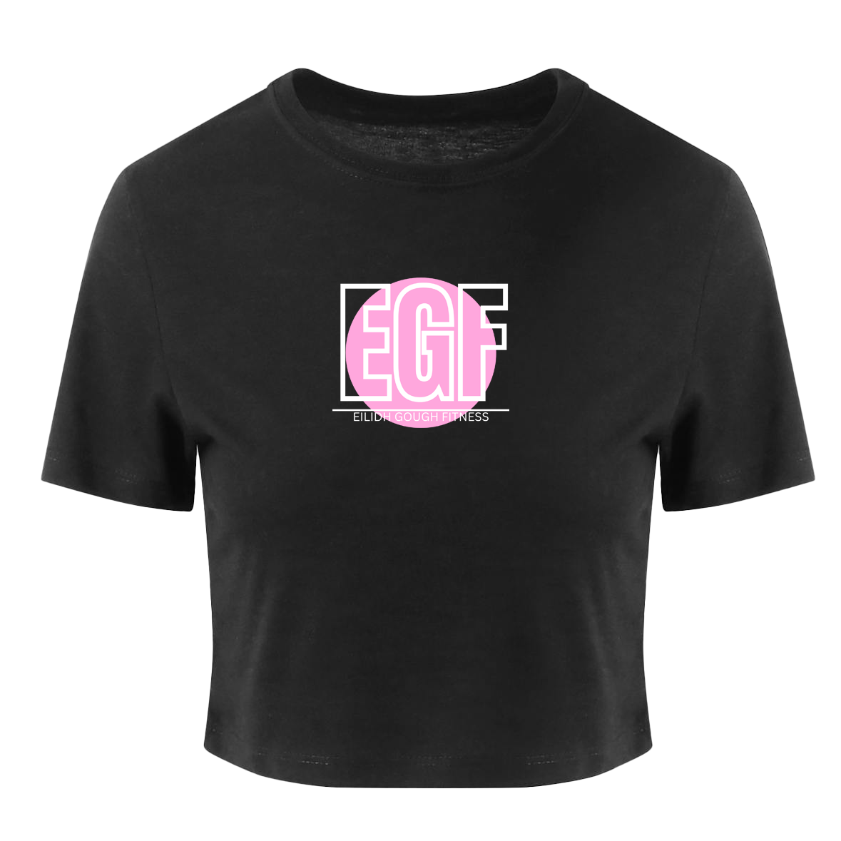 EGF Heather Black Cropped T-Shirt