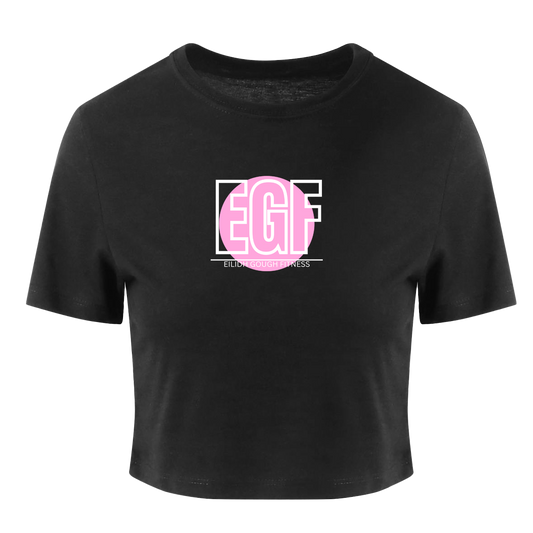 EGF Heather Black Cropped T-Shirt