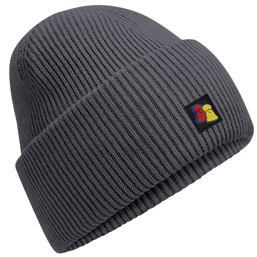 Graphite Grey Ribbed Beanie