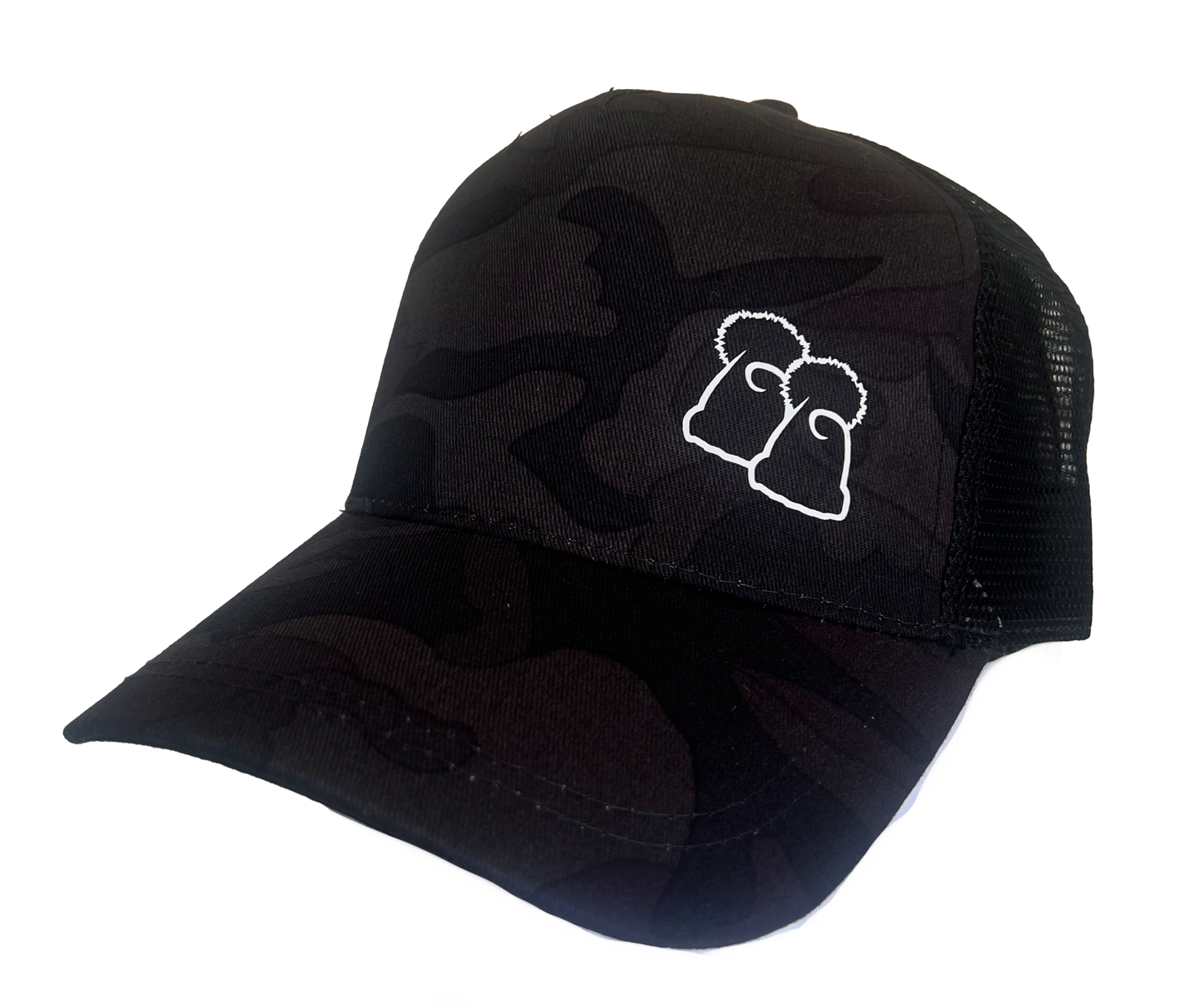 Midnight Camo Trucker Style Baseball Cap