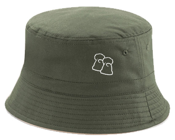 Adult Olive Green/Stone Reversible Bucket Hat