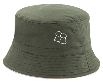 Adult Olive Green/Stone Reversible Bucket Hat