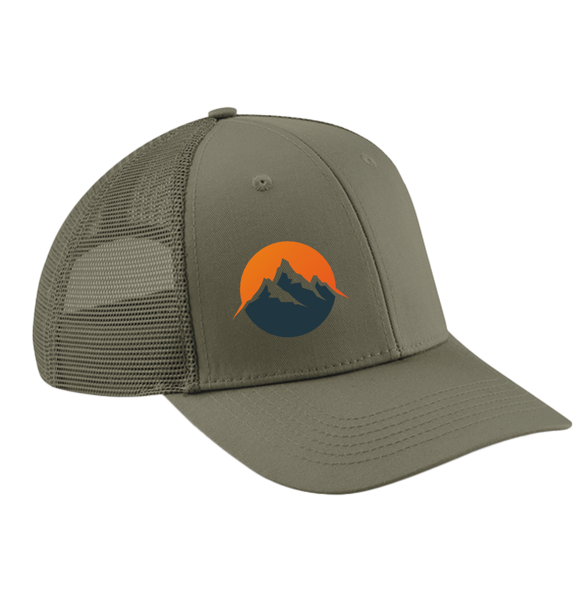 Mountain Sunset Baseball Cap