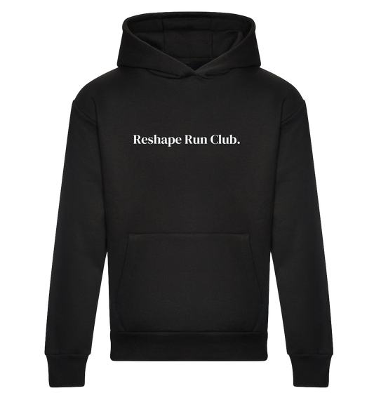 Reshape Run Club Premium Black Hoodie