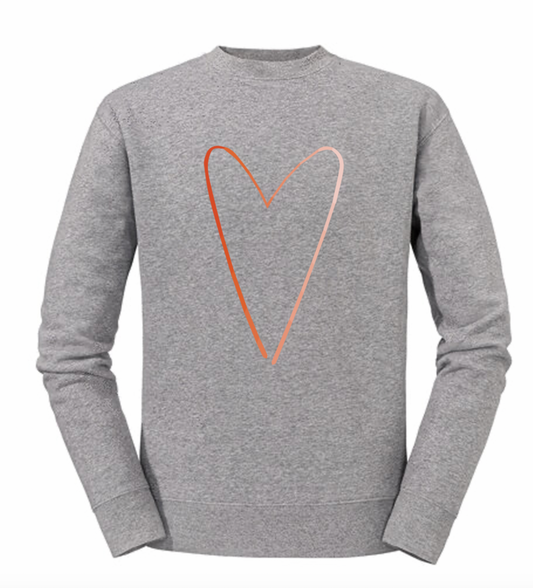 Soul Movement and Massage Grey Heart Sweatshirt