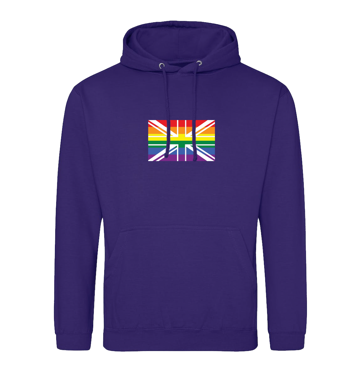 Rainbow Union Jack Hoodie