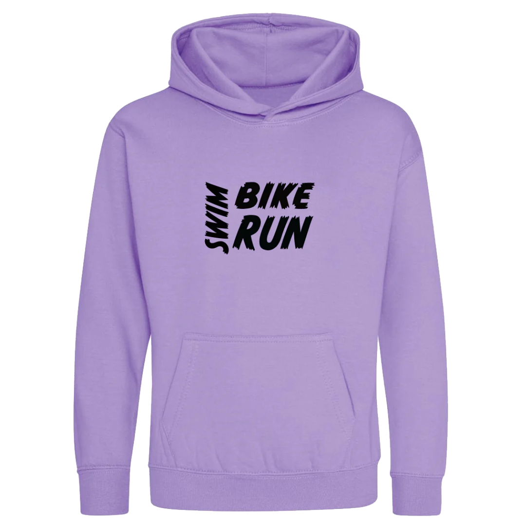 Kids Swim Bike Run Hoodie