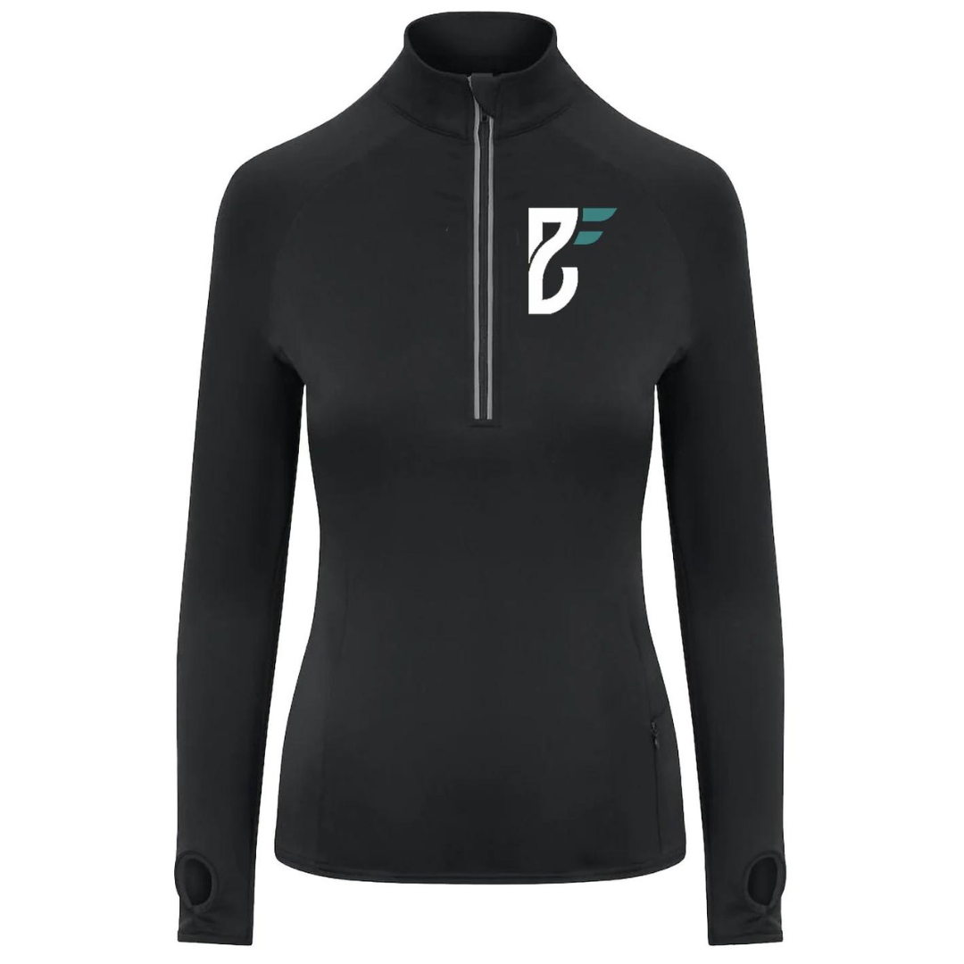 Base Fitness Women's Long Sleeved 1/2 Zip