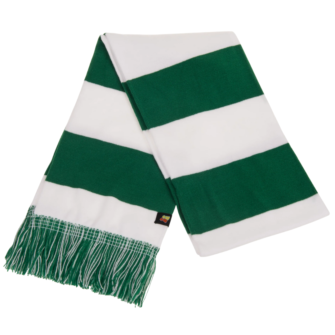 Green and White Scarf