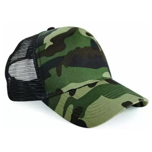 Jungle Camo Trucker Style Baseball Cap