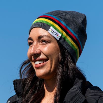 UCI Grey Rainbow Beanie