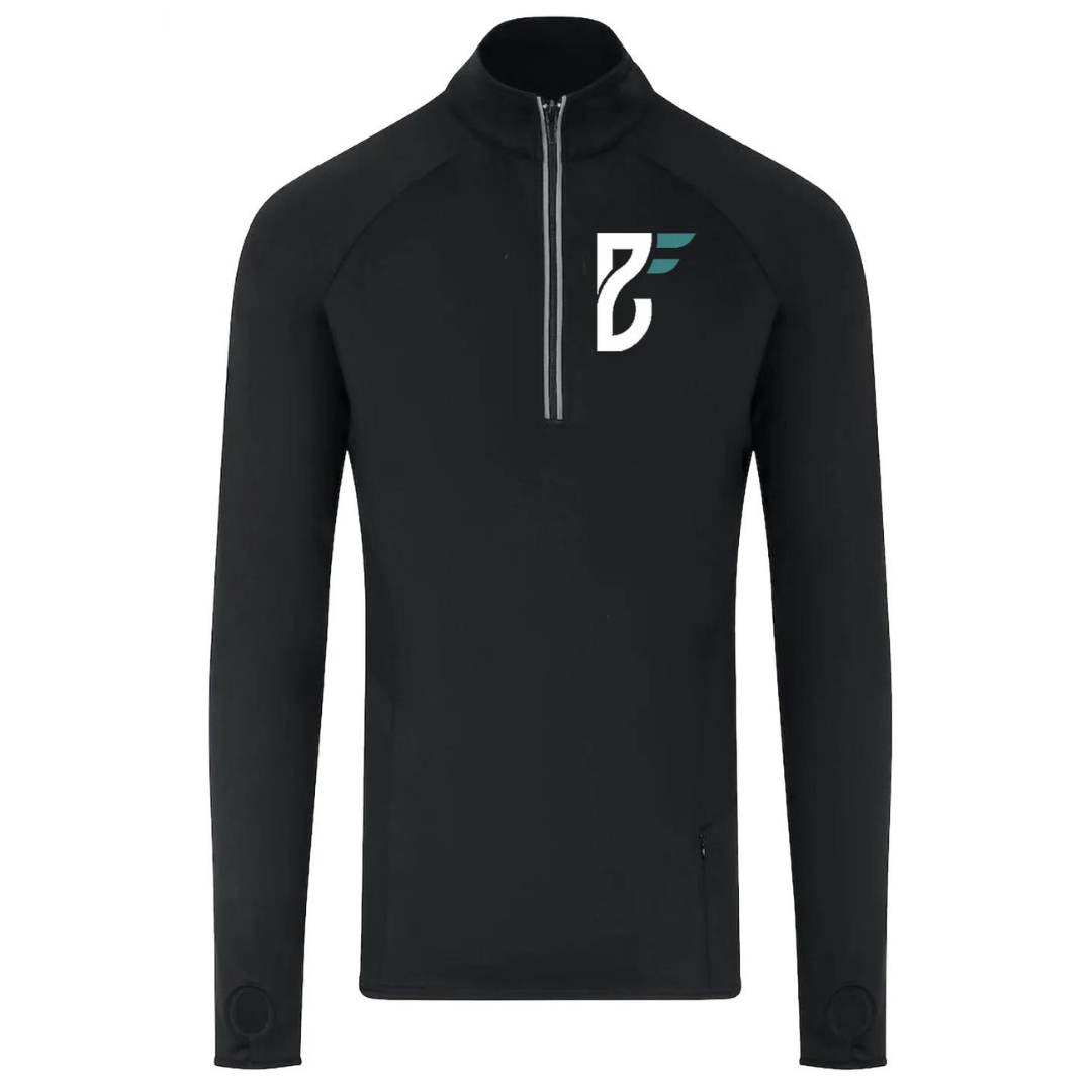 Base Fitness Mens Long Sleeved 1/2 Zip