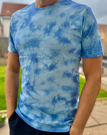 Tie Dye Blue Marble T-Shirt