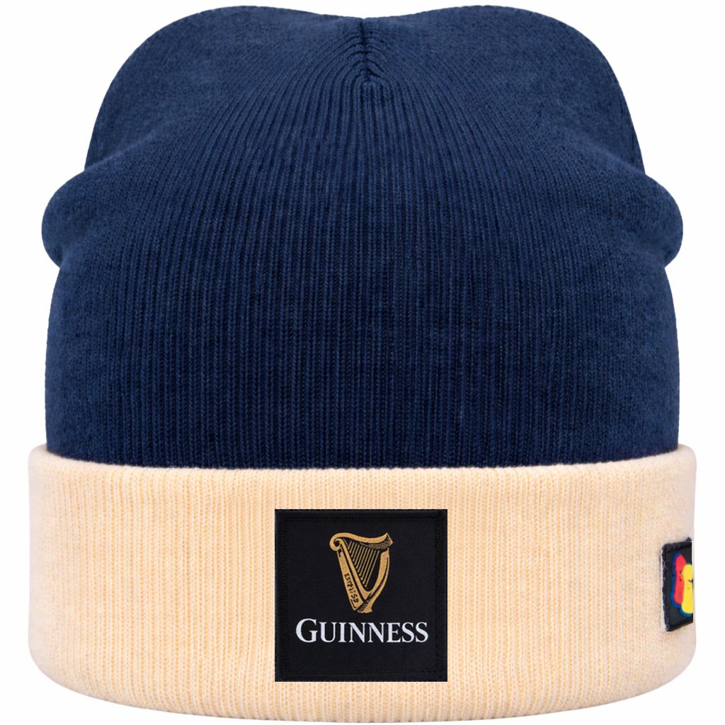 Guinness Blue and Cream Beanie