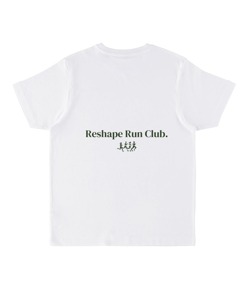 Reshape Run Club White Oversized T-Shirt