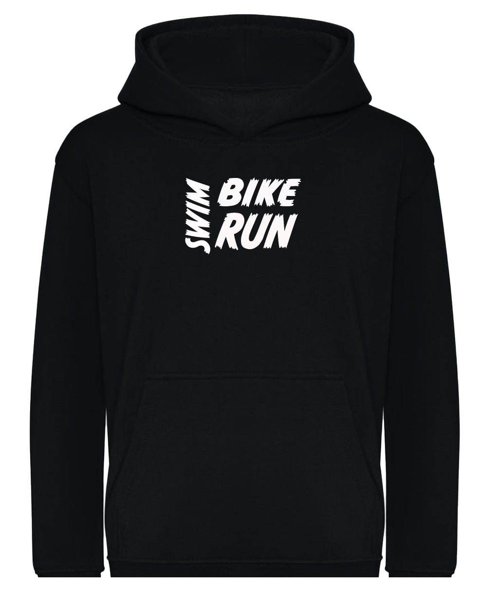 Kids Swim Bike Run Hoodie