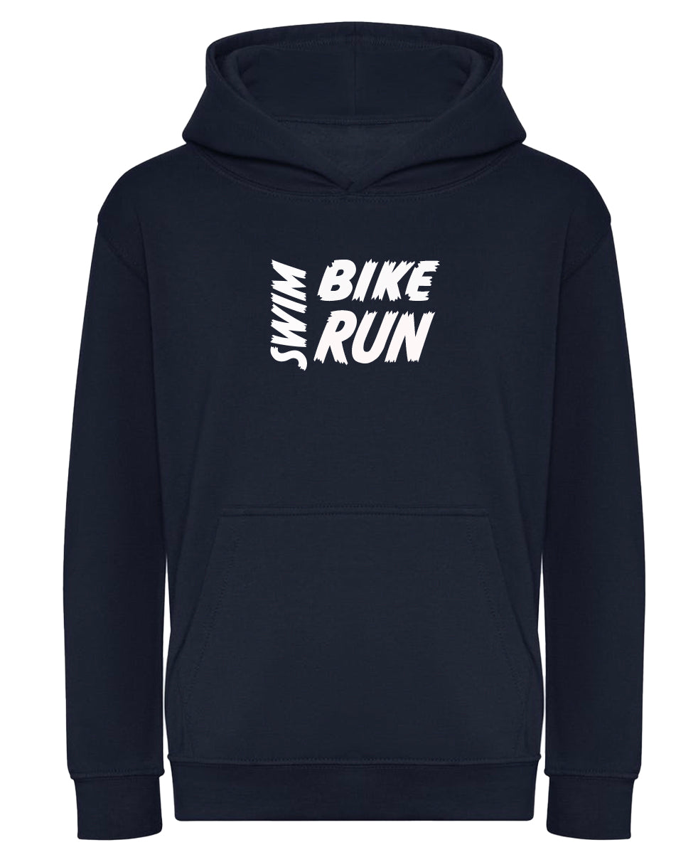 Kids Swim Bike Run Hoodie