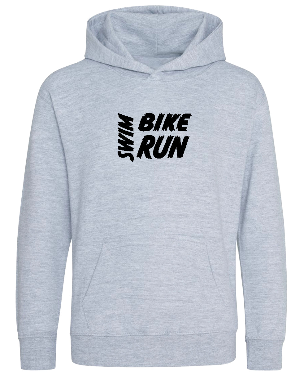 Kids Swim Bike Run Hoodie