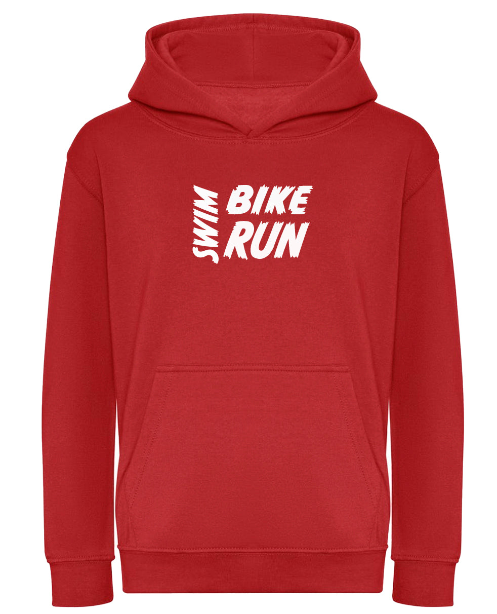 Kids Swim Bike Run Hoodie